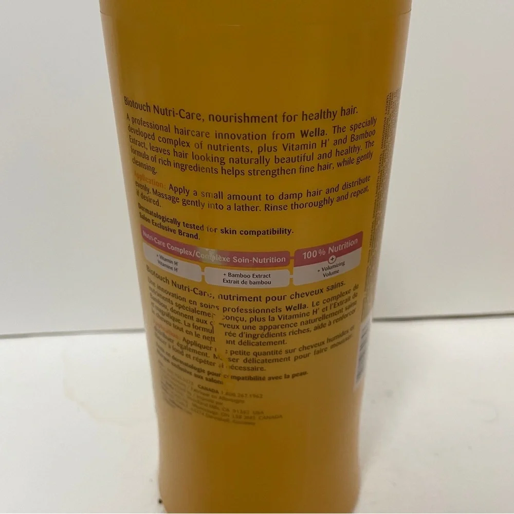 Wella Biotouch Volume Nutrition Shampoo 51 OZ HTF